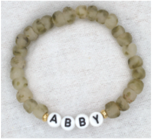 Camoflauge Recycled Glass Bracelet