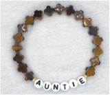 Tigers Eye Clover Bracelet