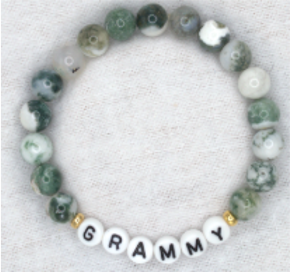Green Tree Agate Bracelet