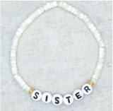 Mother of Pearl Heishi Bracelet